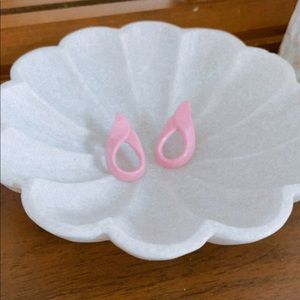 Vintage Retro Hot Pink Earrings